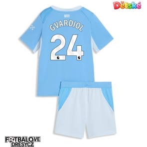 Manchester City Josko Gvardiol #24 Dětské Domácí dres komplet 2026-27 Krátký Rukáv (+ trenýrky)